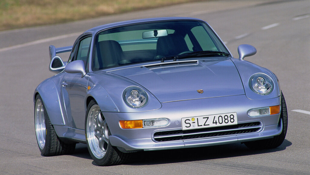 silver porsche 993