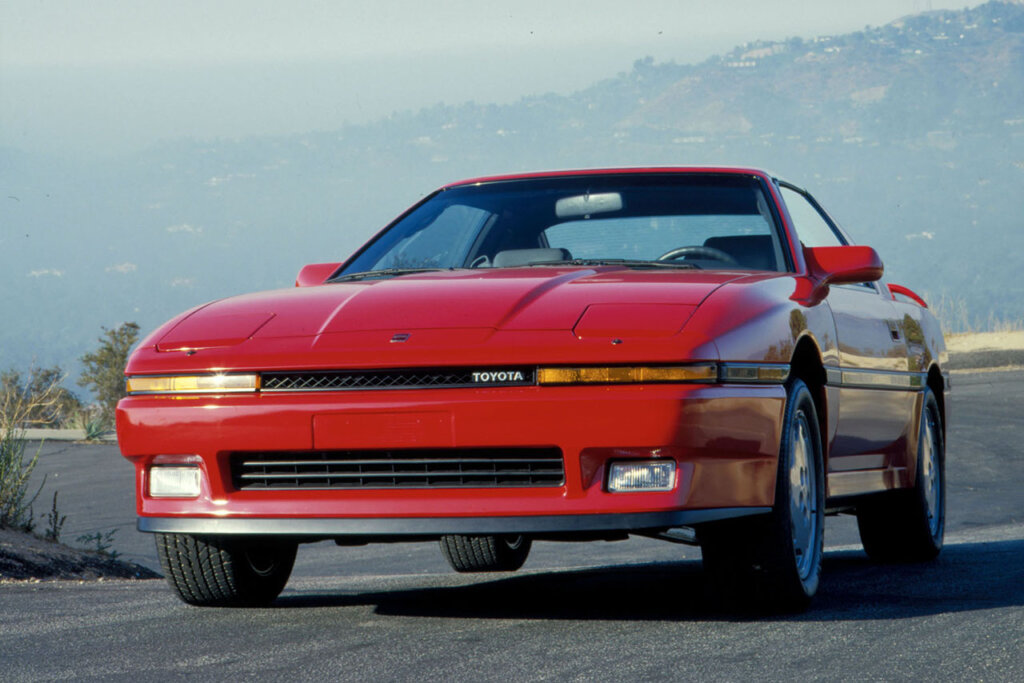 red Toyota supra 3rd generation