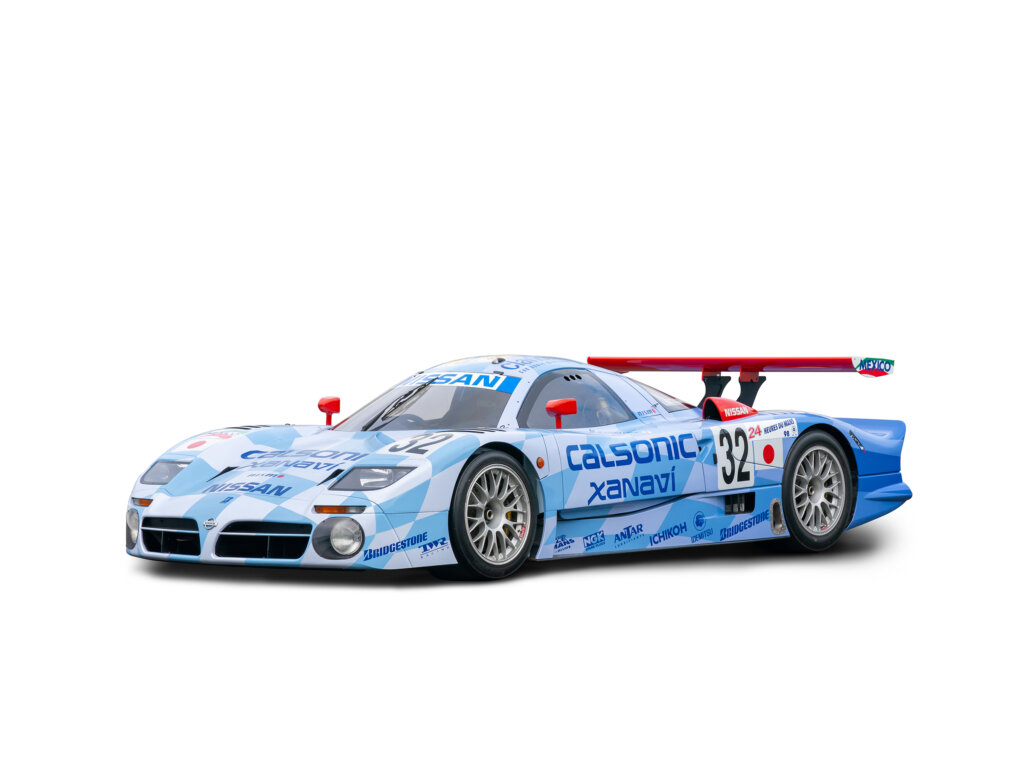 blue 1998 nissan r390 gt1