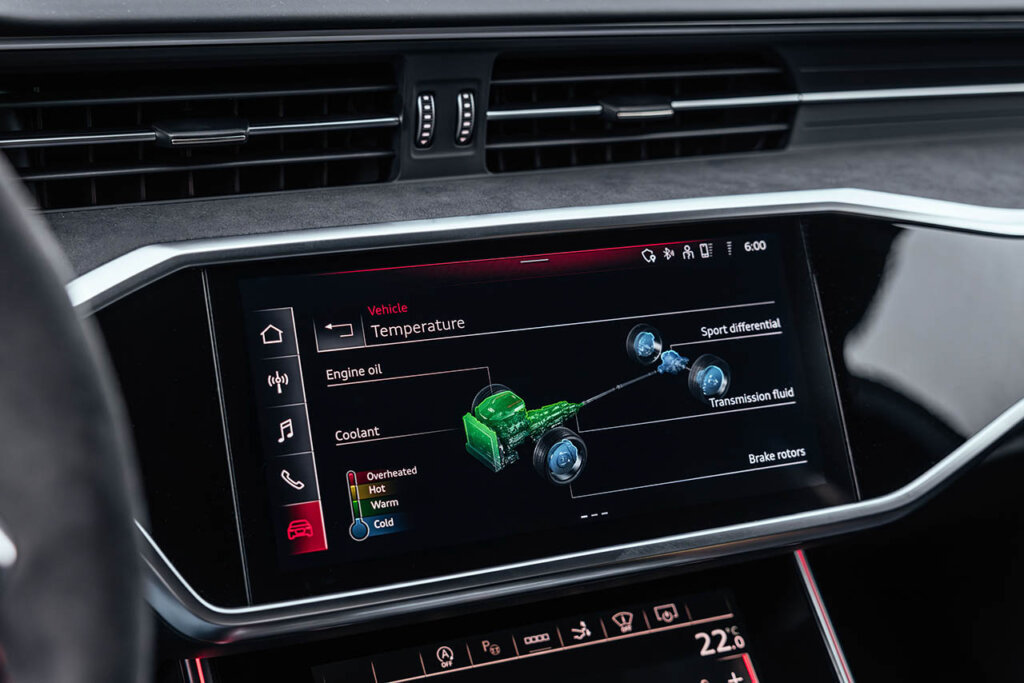 LED display of an Audi RS 7