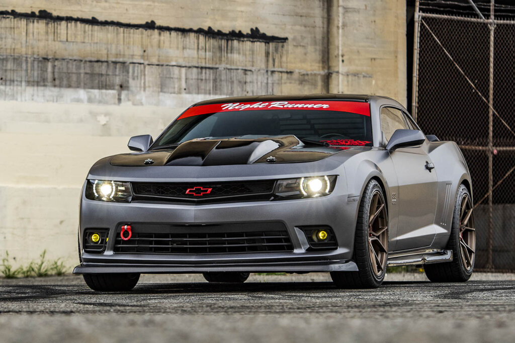 grey custom 2018 chevy camaro