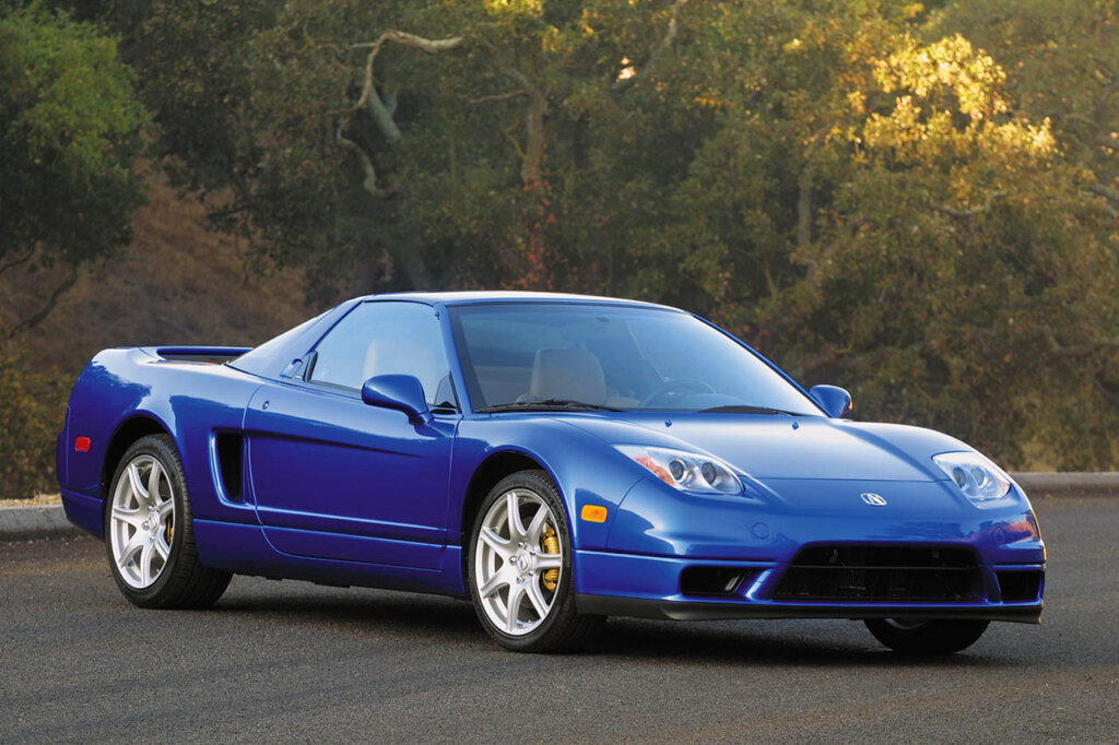 blue acura nsx (post facelift)