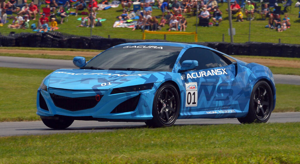 blue acura nsx prototype