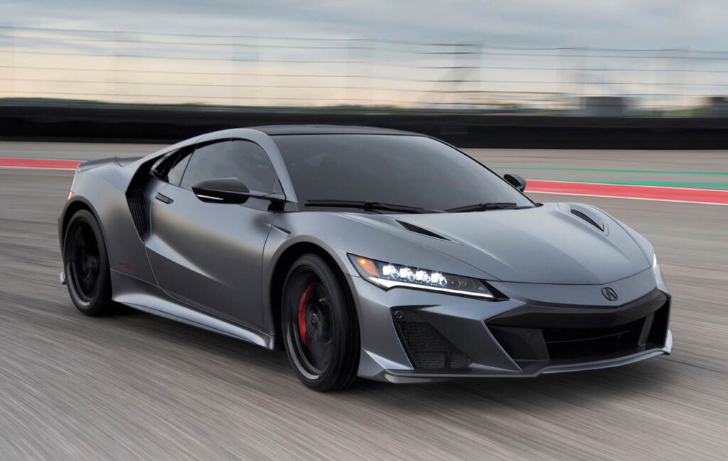 charcoal grey 2022 acura nsx type s