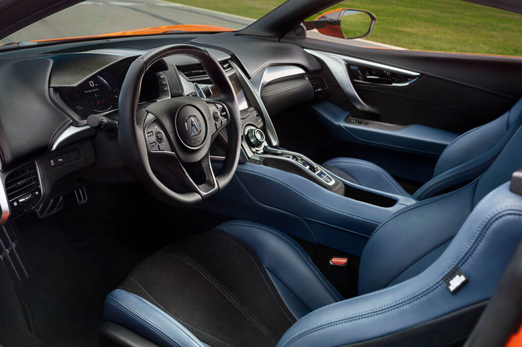 interior of 2019 2nd gen acura nsx