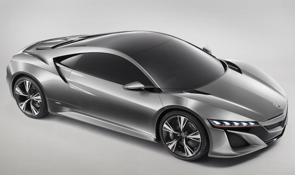 silver NSX concept