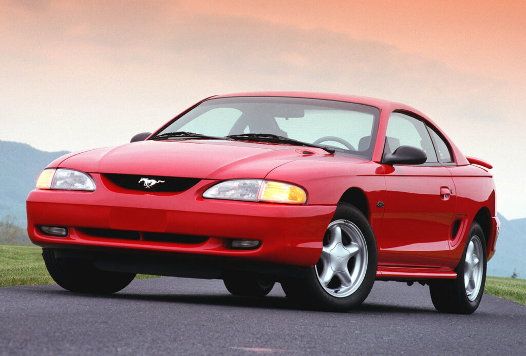 red 1996 Ford Mustang GT Coupe