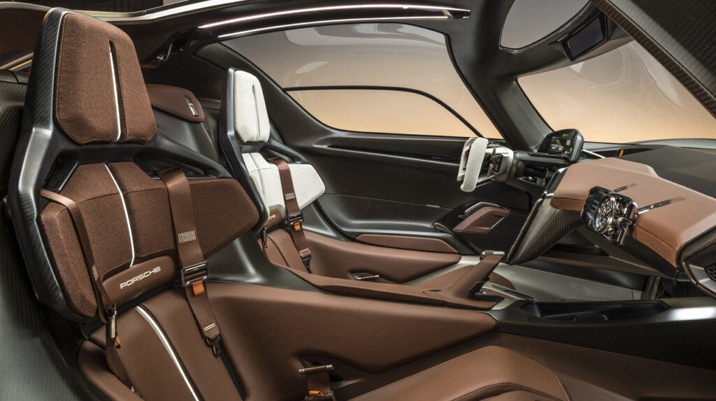 interior of porsche mission x concept