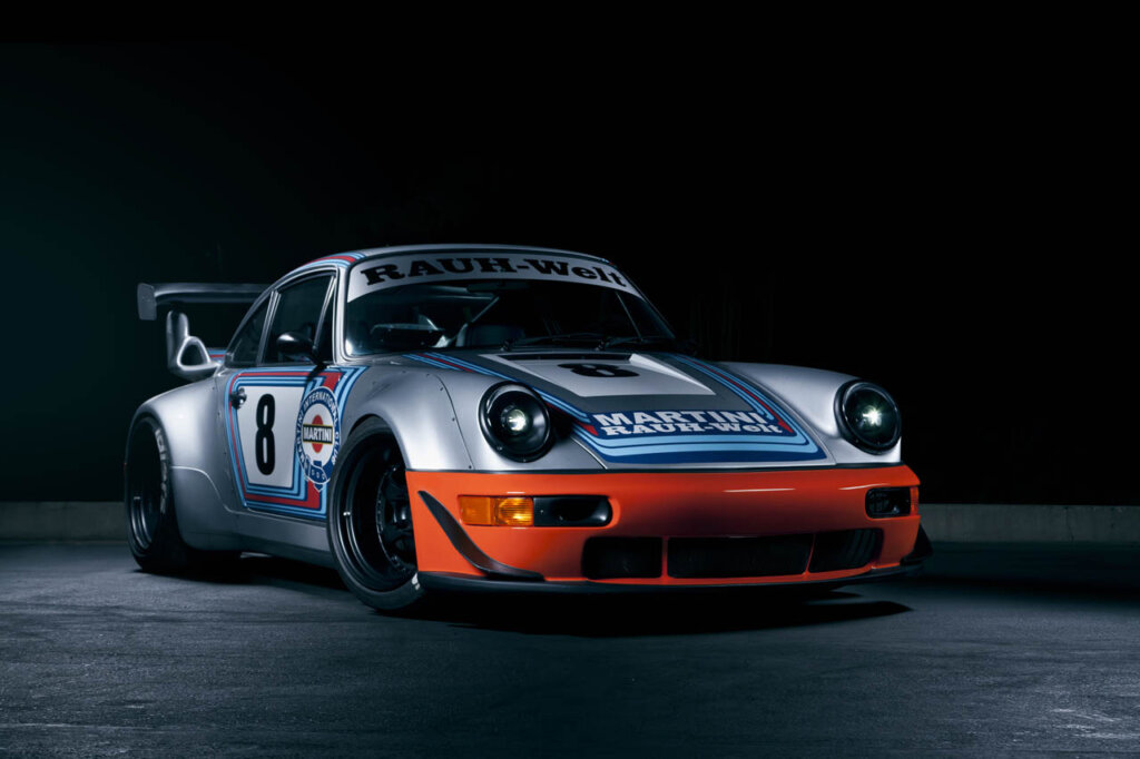 RWB porsche with martini livery