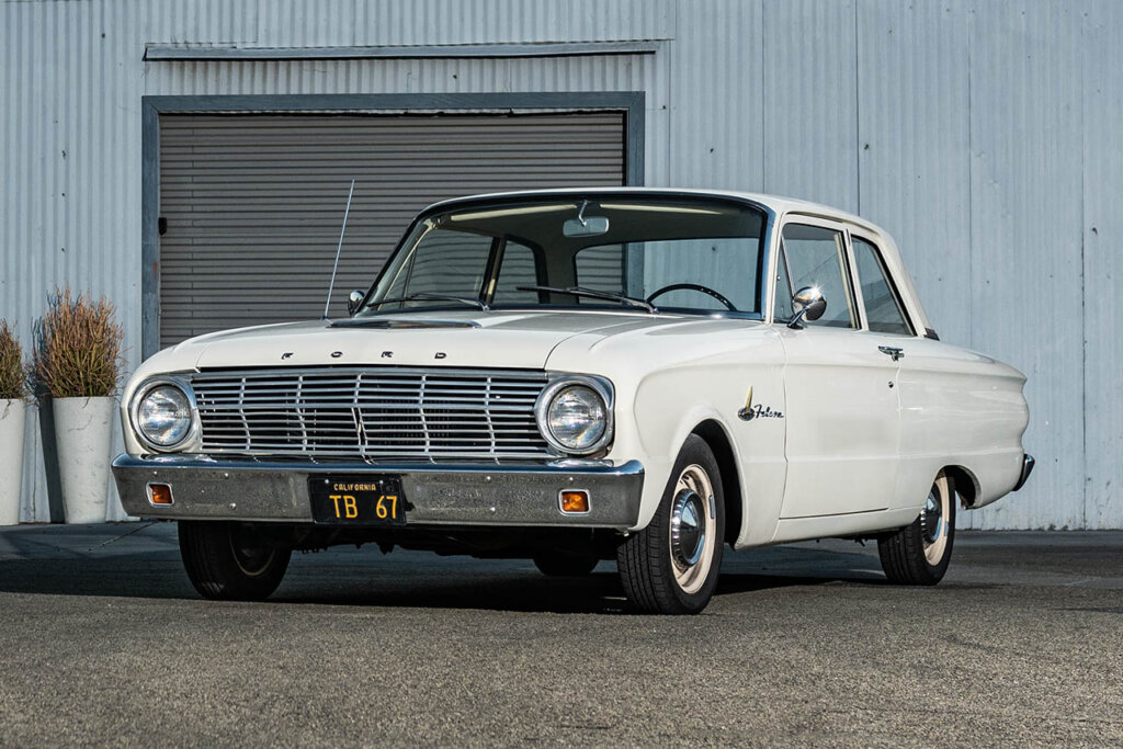 white 1963 ford falon