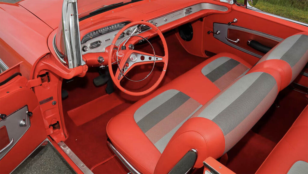 interior of an impala convertible