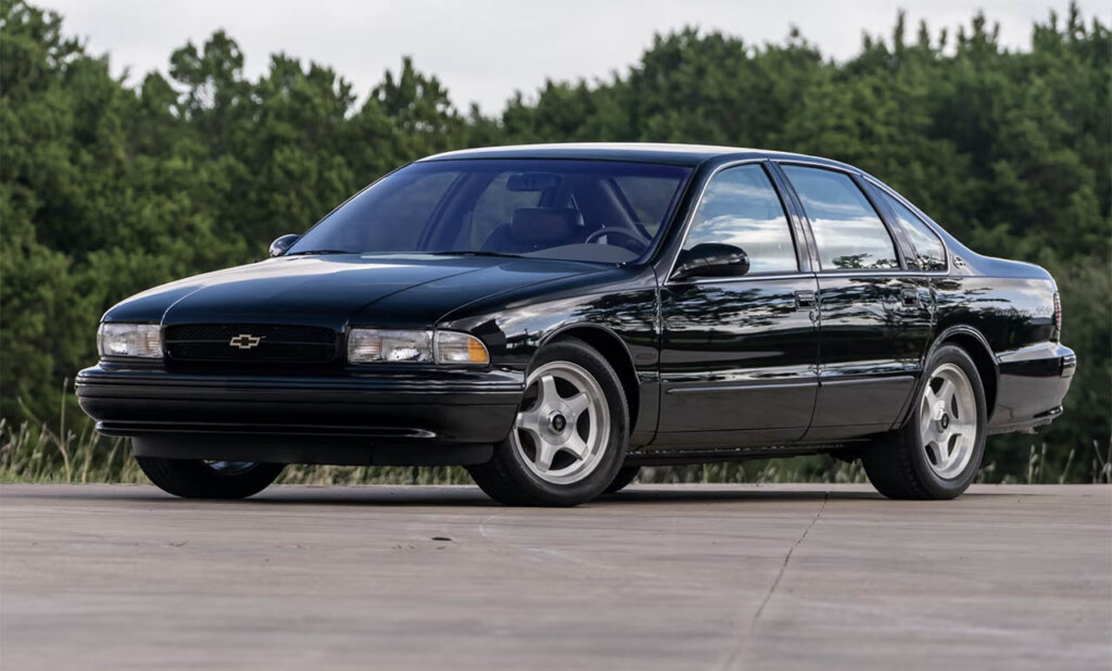black 1996 Chevy Impala