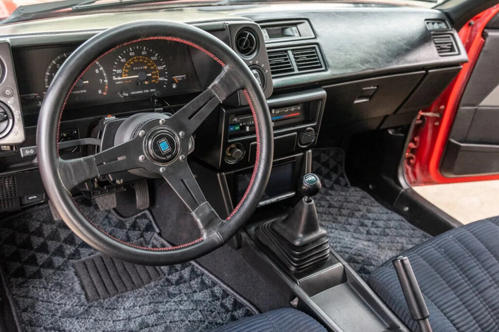 interior of the SR5 Corolla