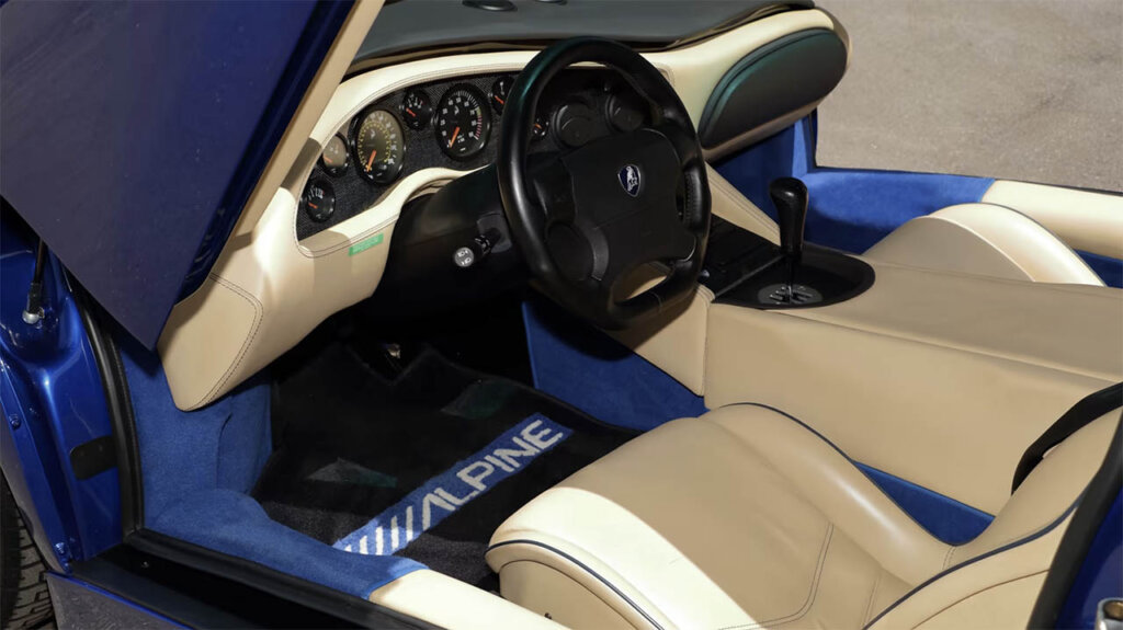 interior of a blue diablo vt alpine editon