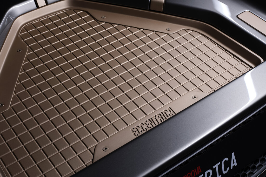 Cooper panel that covers the engine, gray bar below it