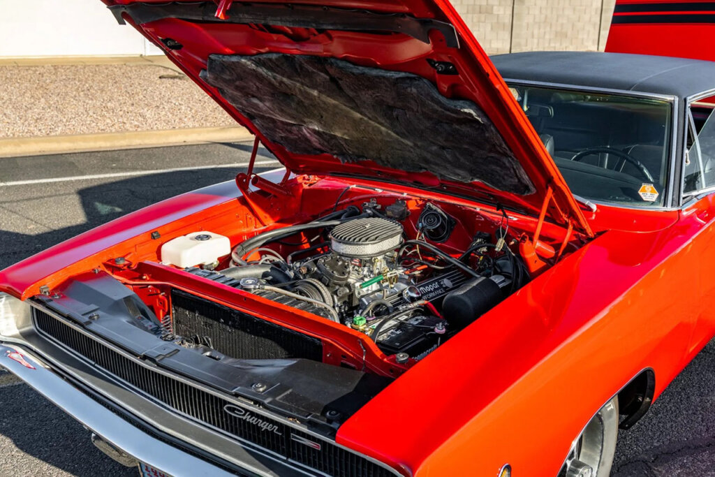 Dodge Charger engine closeup