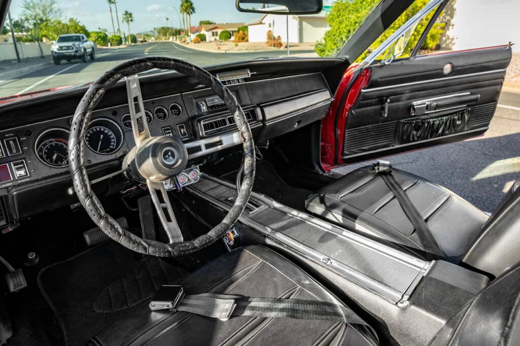 interior of the a 1968 dodge charger