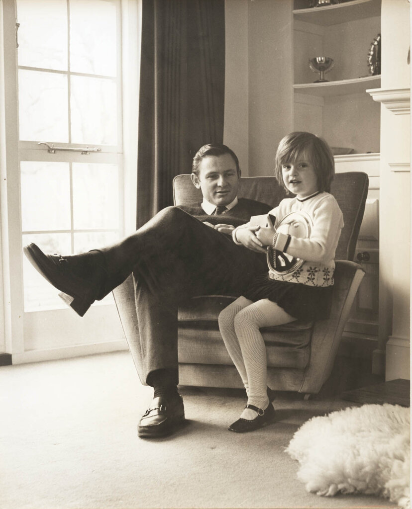 bruce mclaren with his daughter