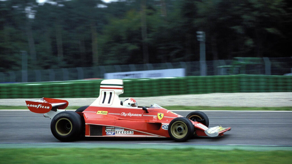 red/white 312t race car