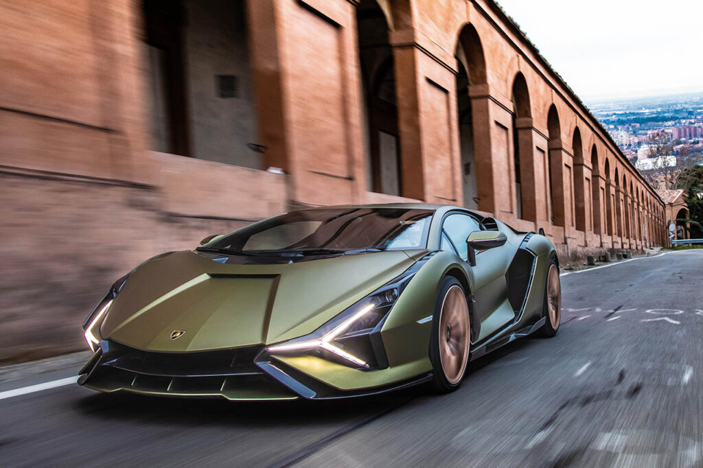 green lamborghini sián FKP 37