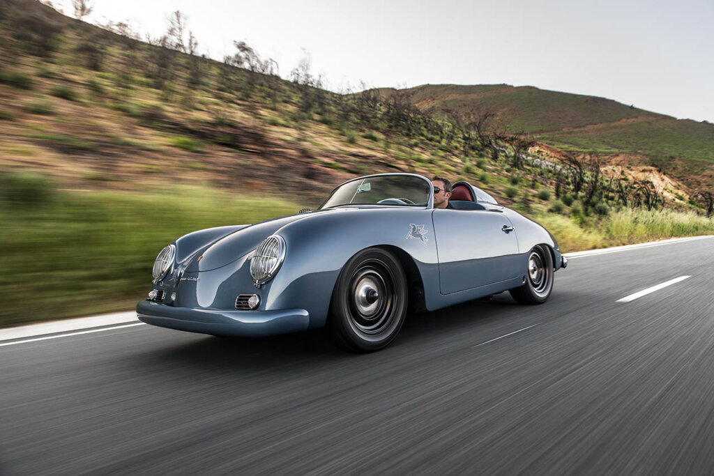 1959 1/2 Transitional Open Car driving on a country road
