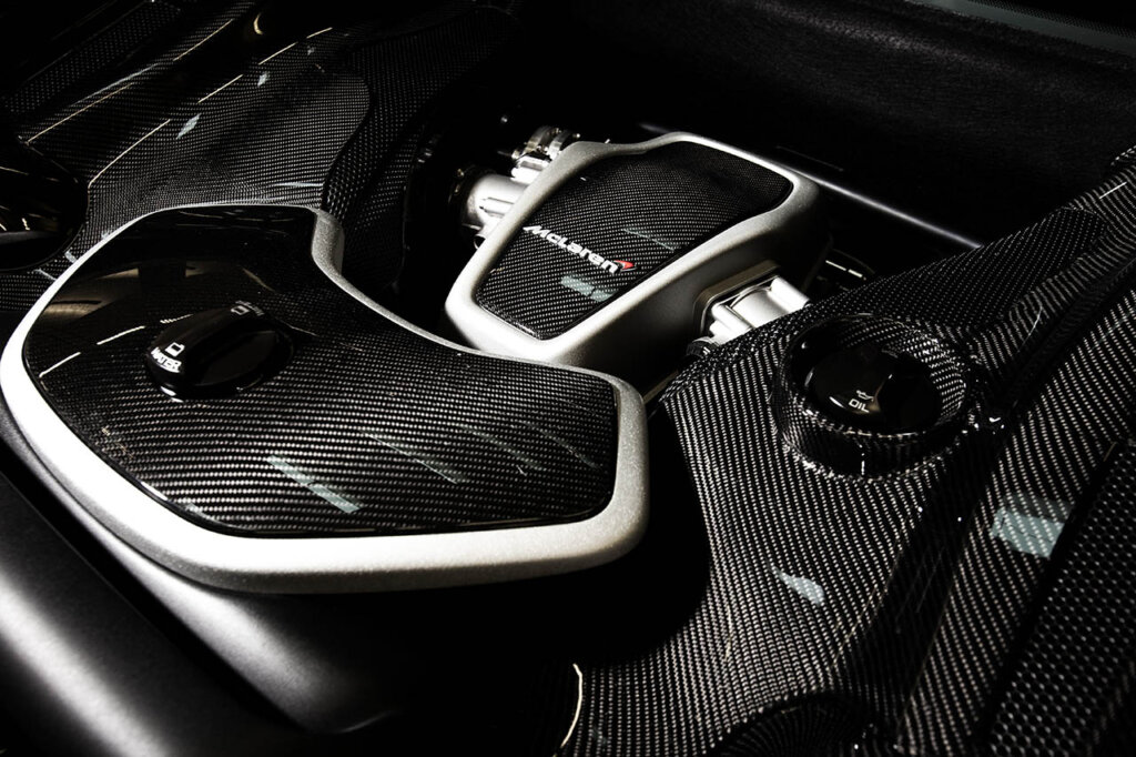 engine bay of MP4-12C