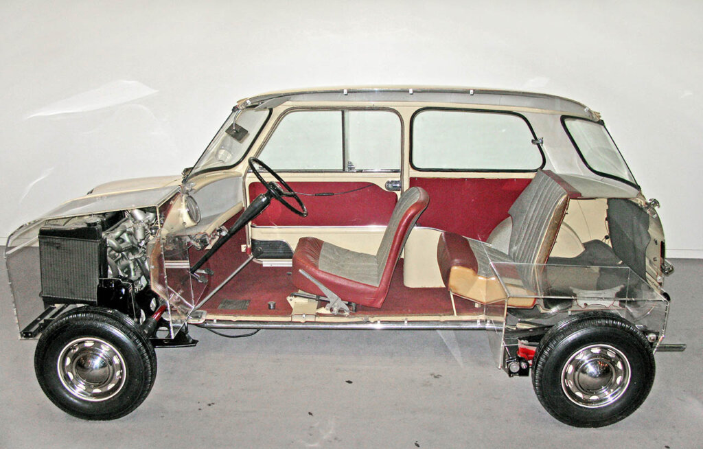 cross section of a mini car