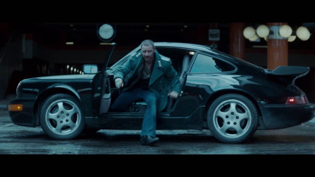 jame mcavoy and a modified porsche 964