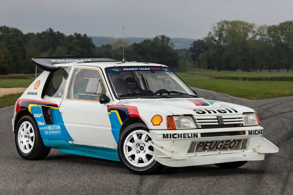 White Peugeot Group B race car