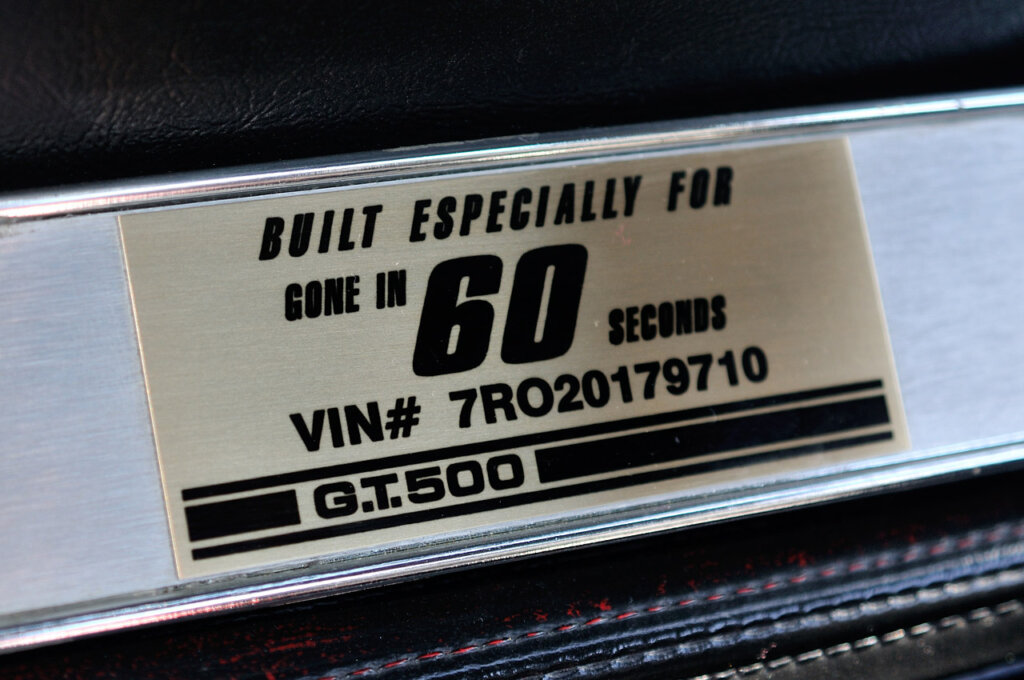 Special edition gold badge for Gone in 60 seconds badge