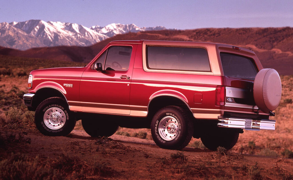 red 1994 Ford Bronco Eddie Bauer
