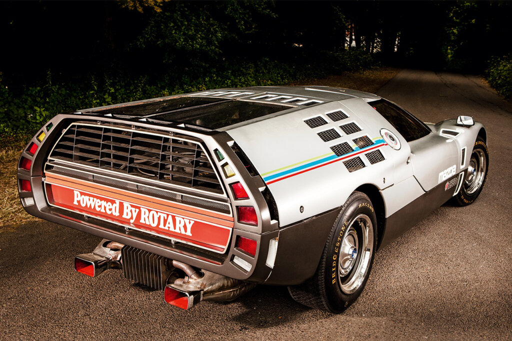 rear shot of the Mazda RX-500 concept car