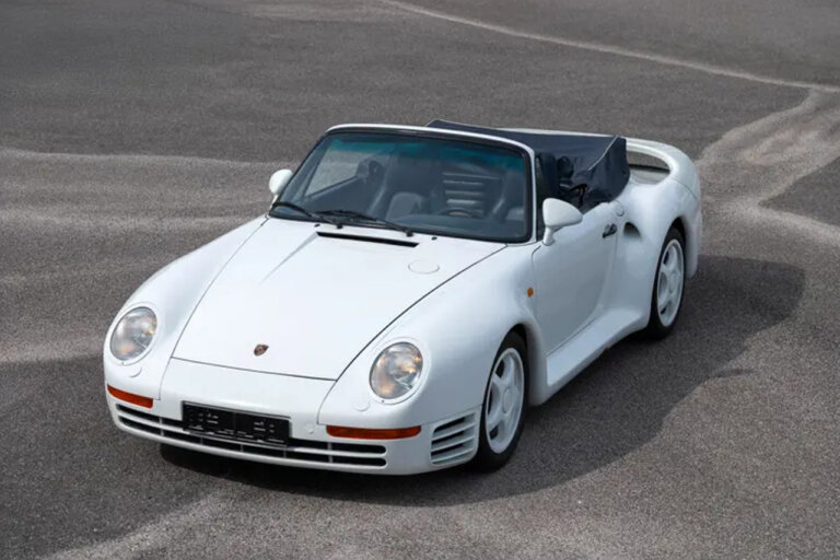 grand prix white 1987 porsche 959 speedster