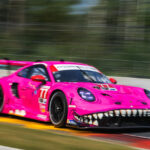 AO Racing Pink Porsche 911 GT3 R at Laguna Seca
