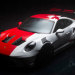 red and white porsche 911 gt3 rs