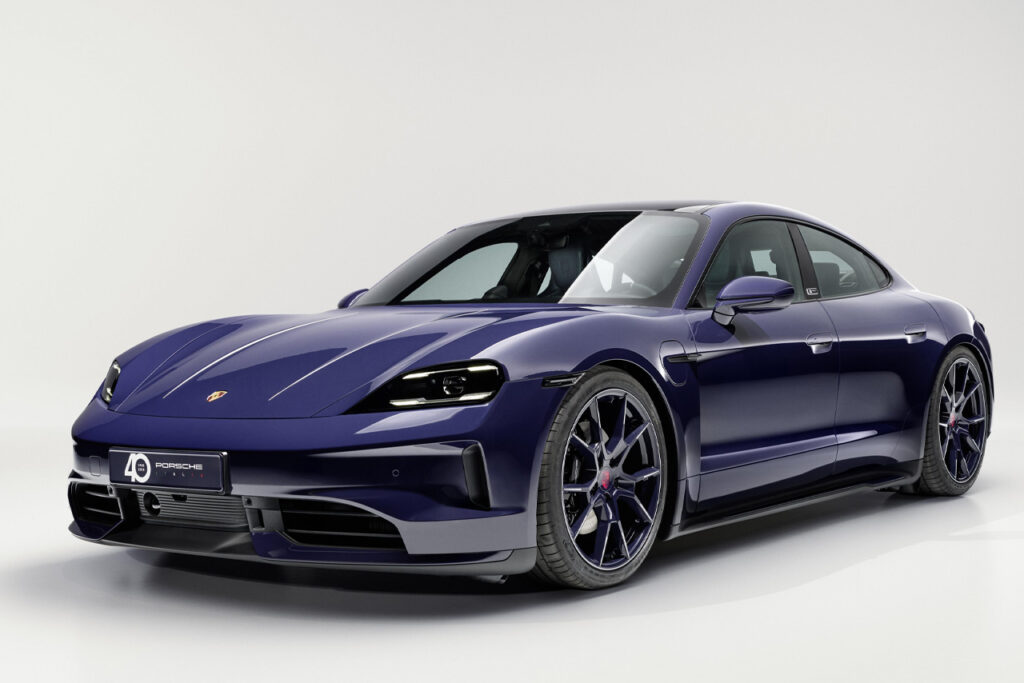 Purple Porsche Taycan 4S special edition