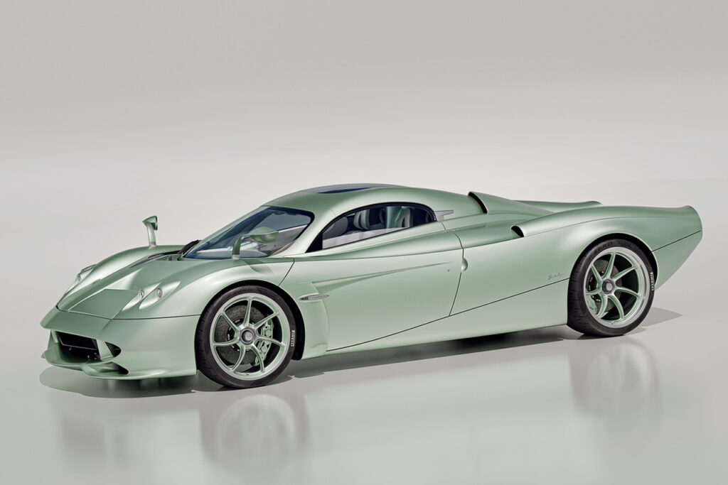 green pagani huayra codalunga speedster top up