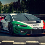 Green white and read Lamborghini Temerario