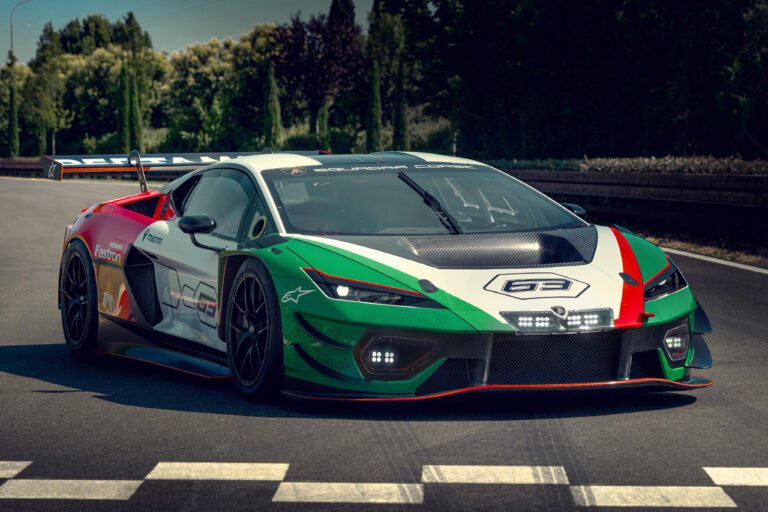 Green white and read Lamborghini Temerario