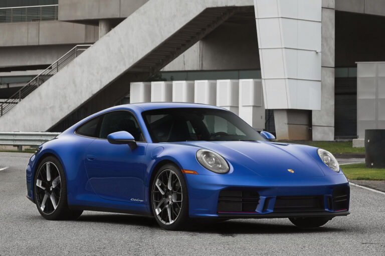 Blue Porsche 911 Carrera T Club Coupe