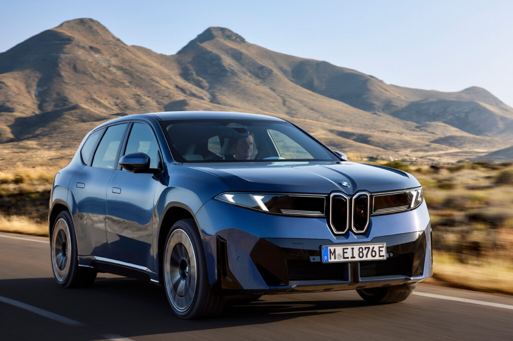 Blue bmw ix3 sav
