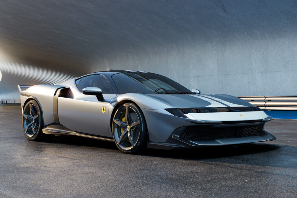 gray and white ferrari 849 testarossa asseto fiorana