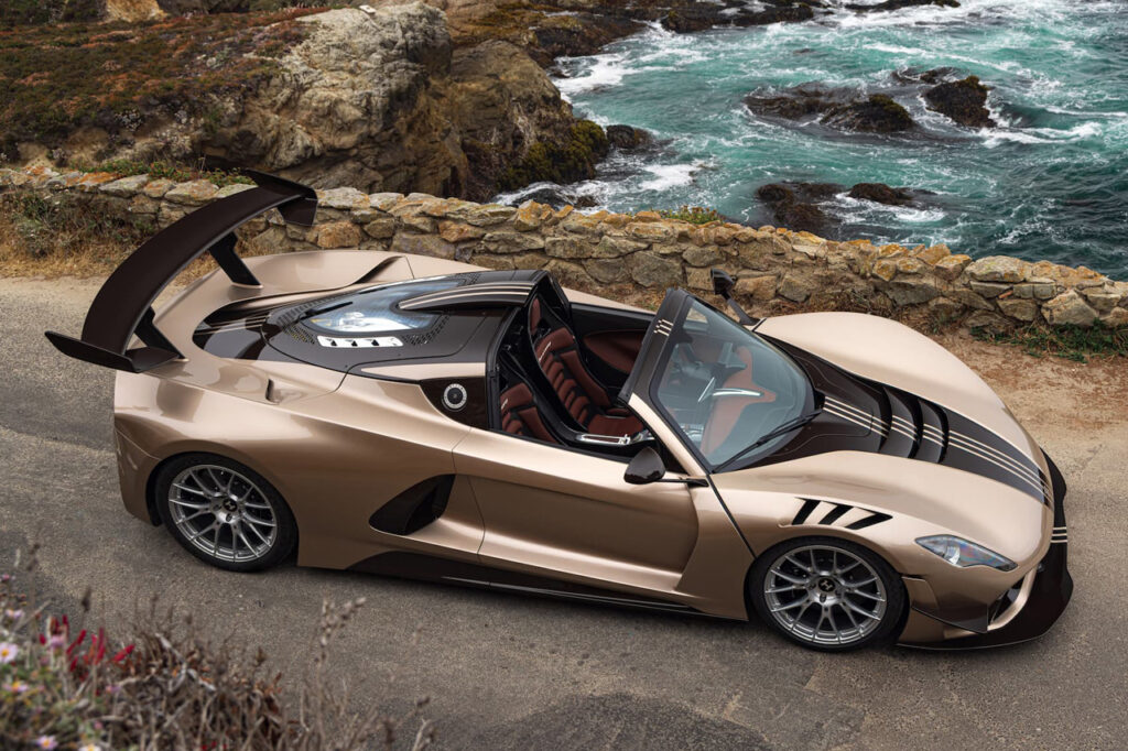 bronze hennessey venom f5 lf with top down