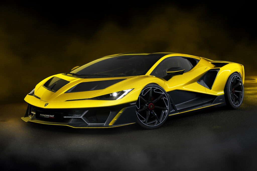 yellow Lamborghini fenomeno