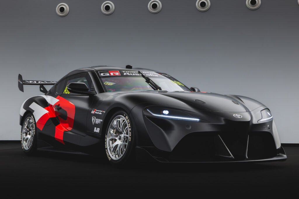 Gray Toyota GR Supra Supercar