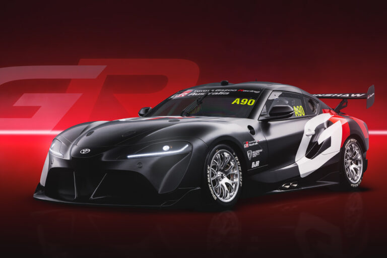 Gray Toyota GR Supra Supercar for 2026 Supercars Championship