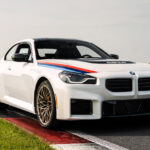 White BMW M2 Turbo Design Edition on a race track