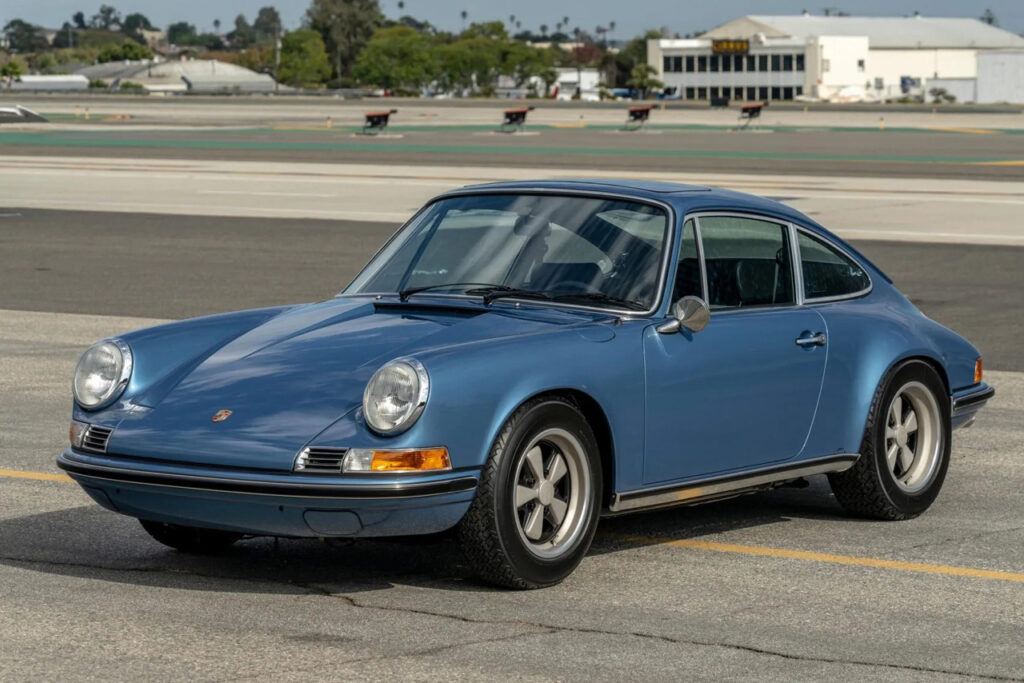 blue 1971 porsche 911S Coupe owned by Jerry Seinfeld