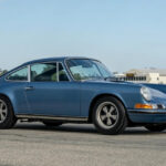 Gemini blue metallic 1971 porsche 911S Coupe owned by Jerry Seinfeld and modified by RUF