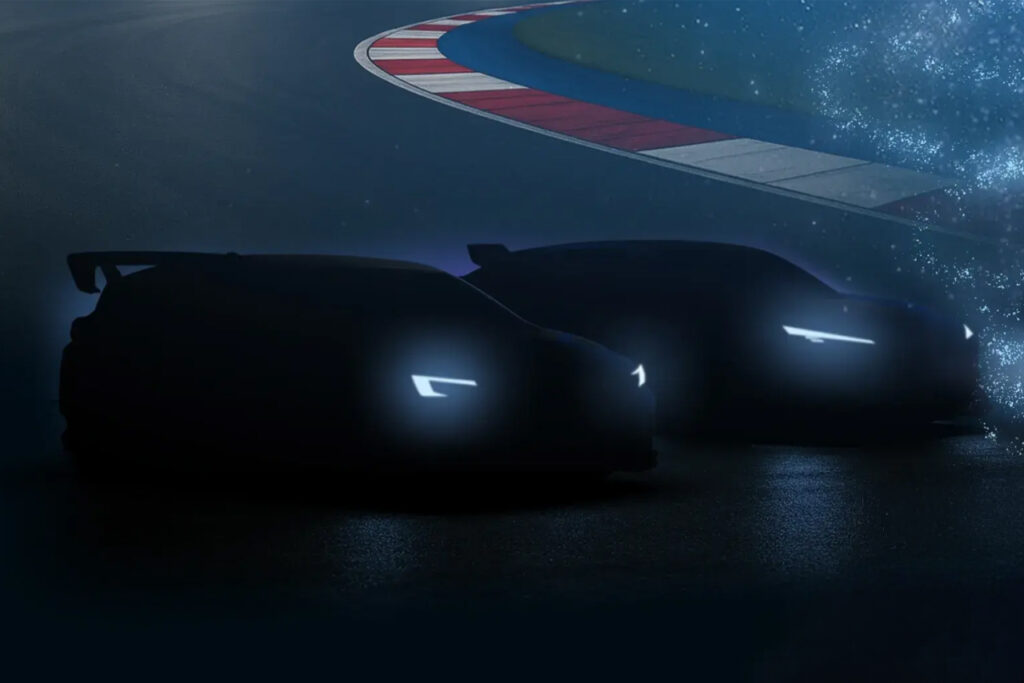 Subaru Performance-B STI concept and Subaru Performance-E STI concept silhouettes